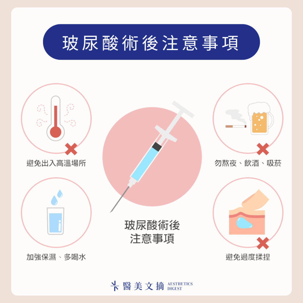玻尿酸術後注意事項
